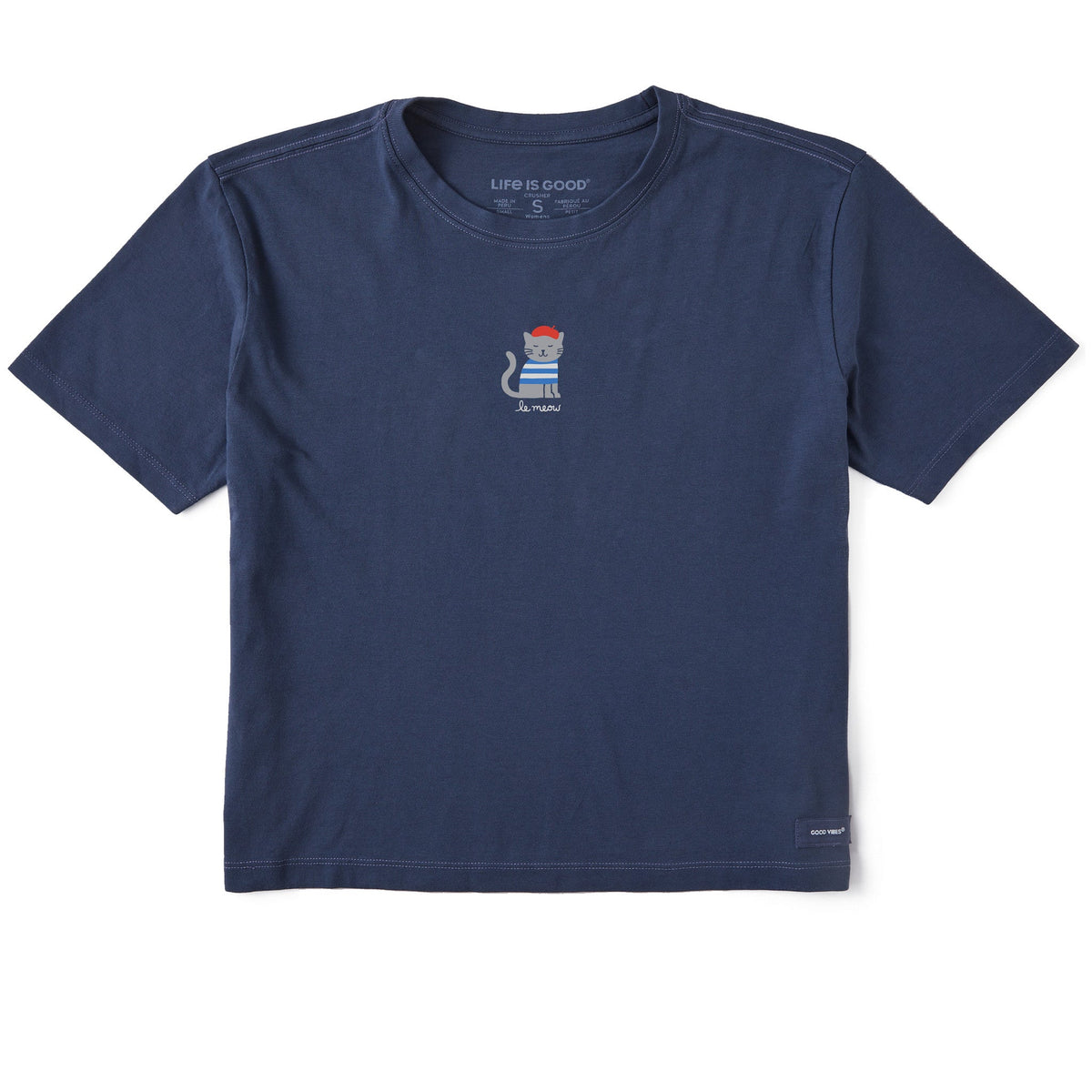 Women's Le Meow Short Sleeve Crusher Boxy Tee