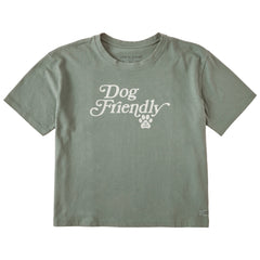 Women's Dog Friendly Short Sleeve Crusher Boxy Tee