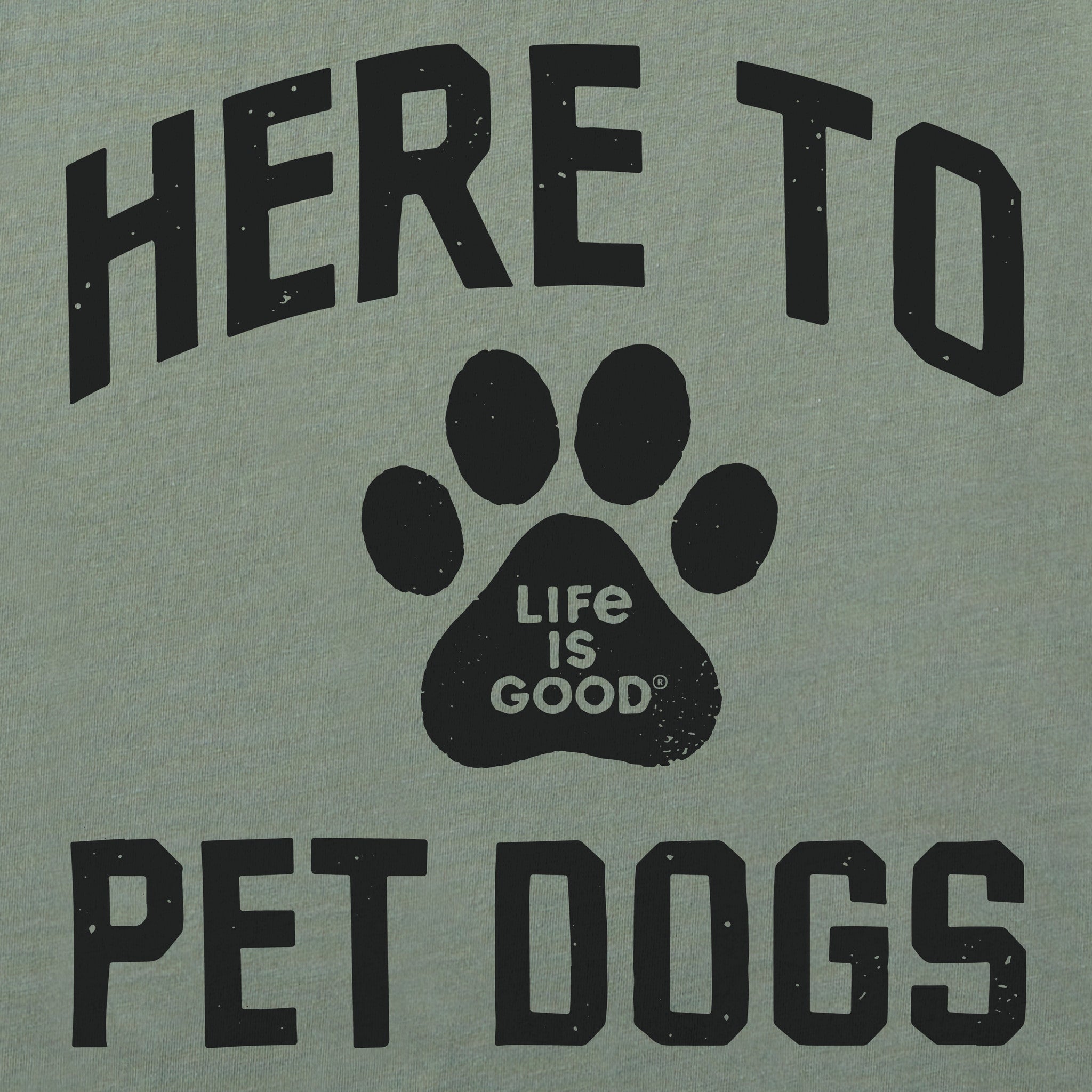 Women's Here to Pet Dogs Short Sleeve Crusher Boxy Tee