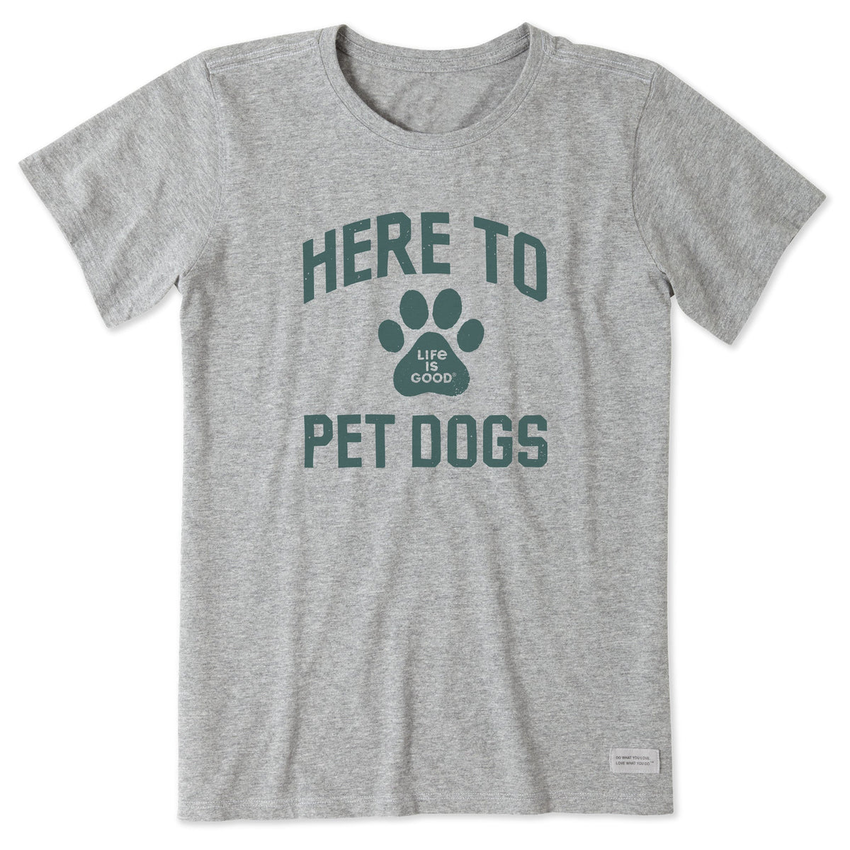Women's Here to Pet Dogs Short Sleeve Tee