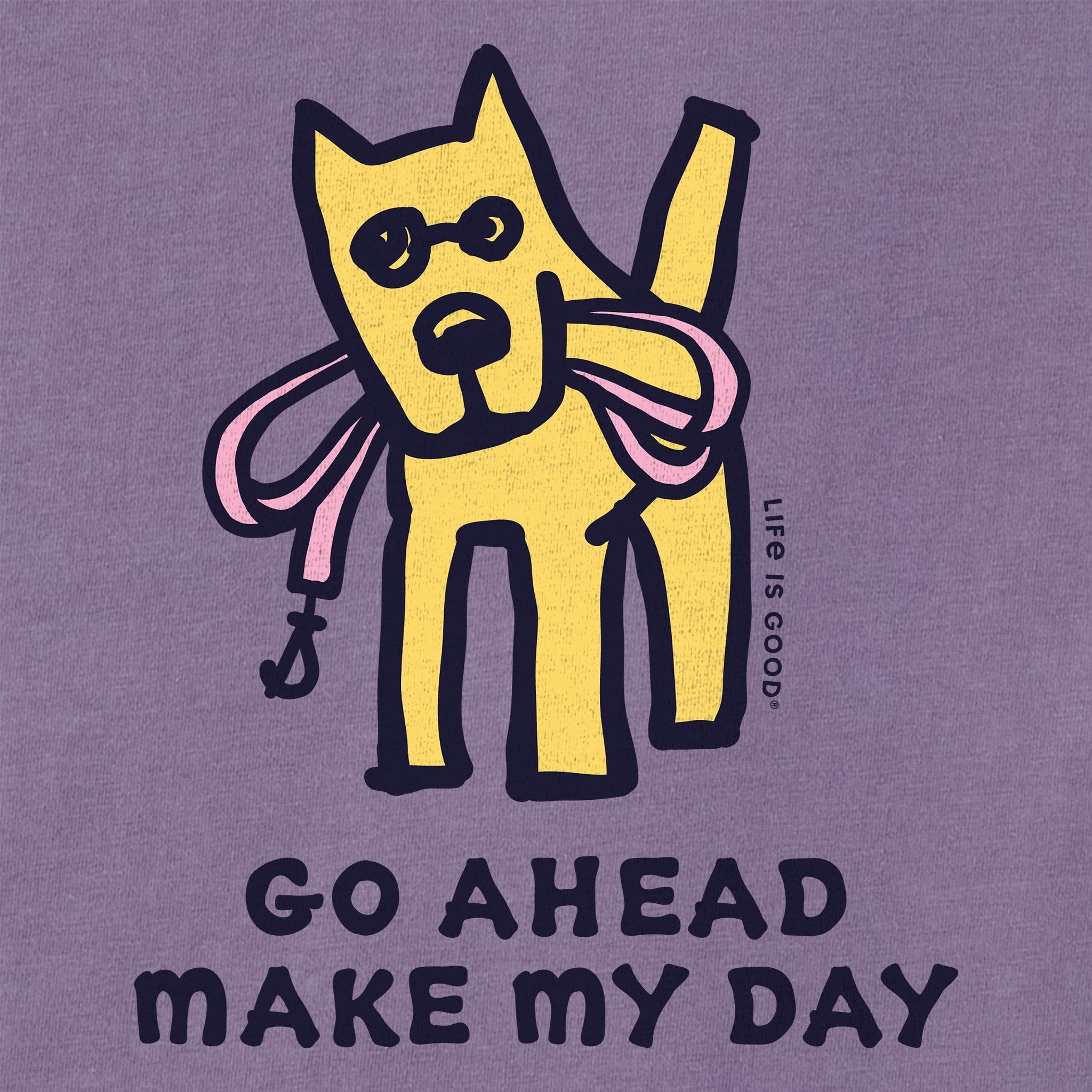 Women's Go Ahead Make My Day Short Sleeve Crusher Tee