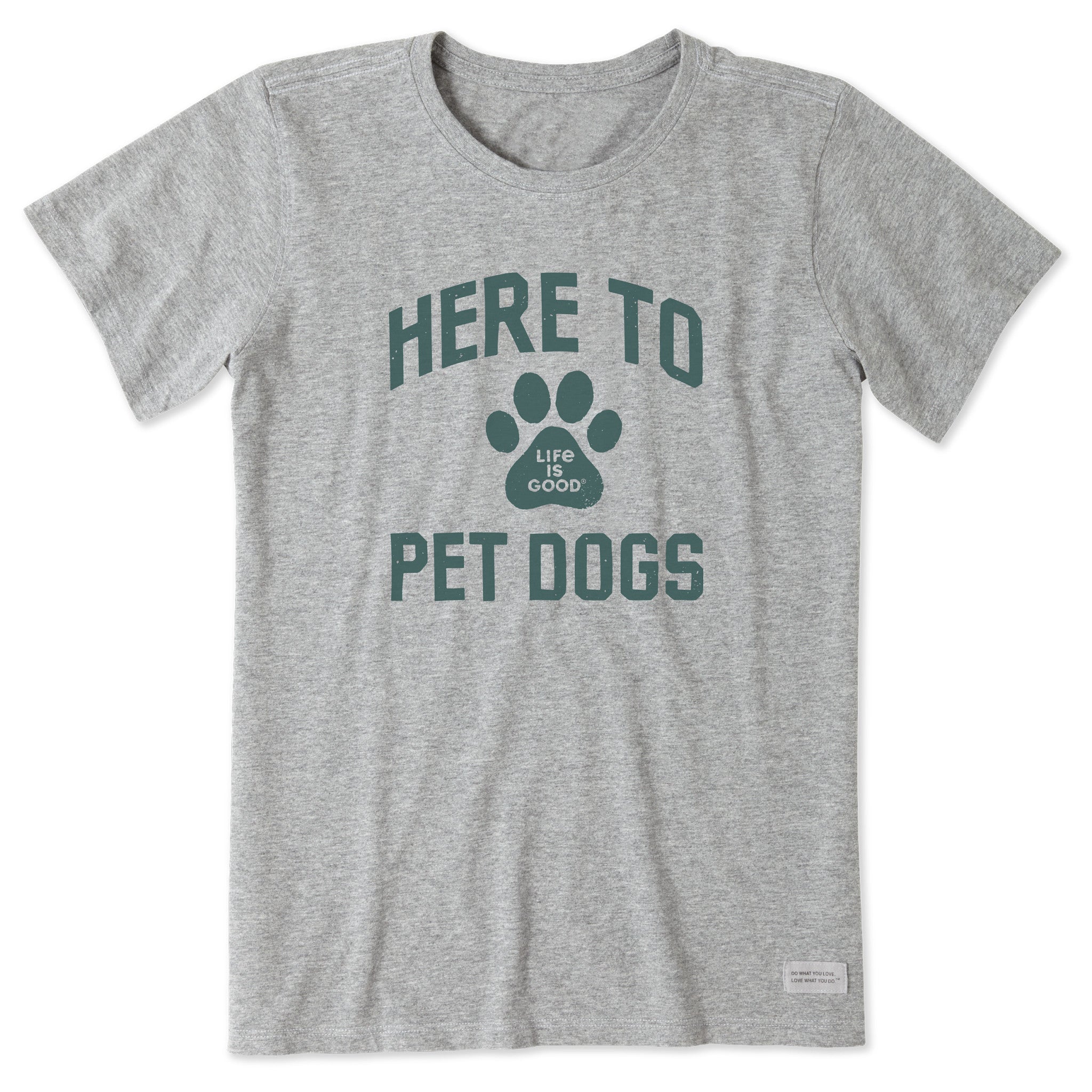 Women's Here to Pet Dogs Short Sleeve Tee