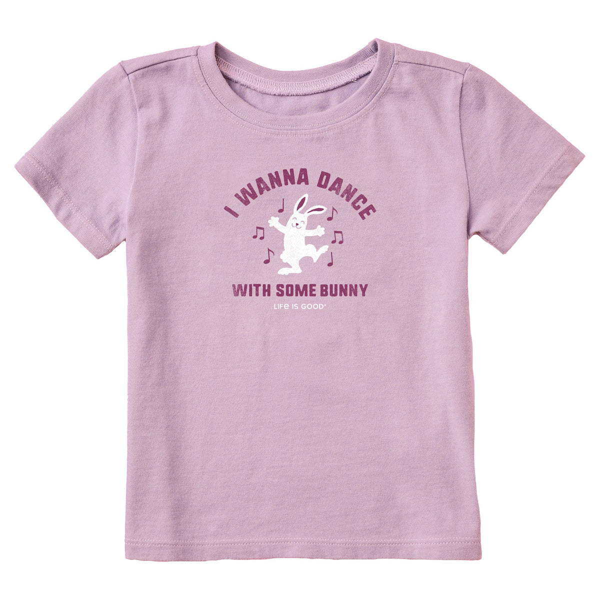 Toddler I Wanna Dance with Some Bunny Short Sleeve Crusher Tee