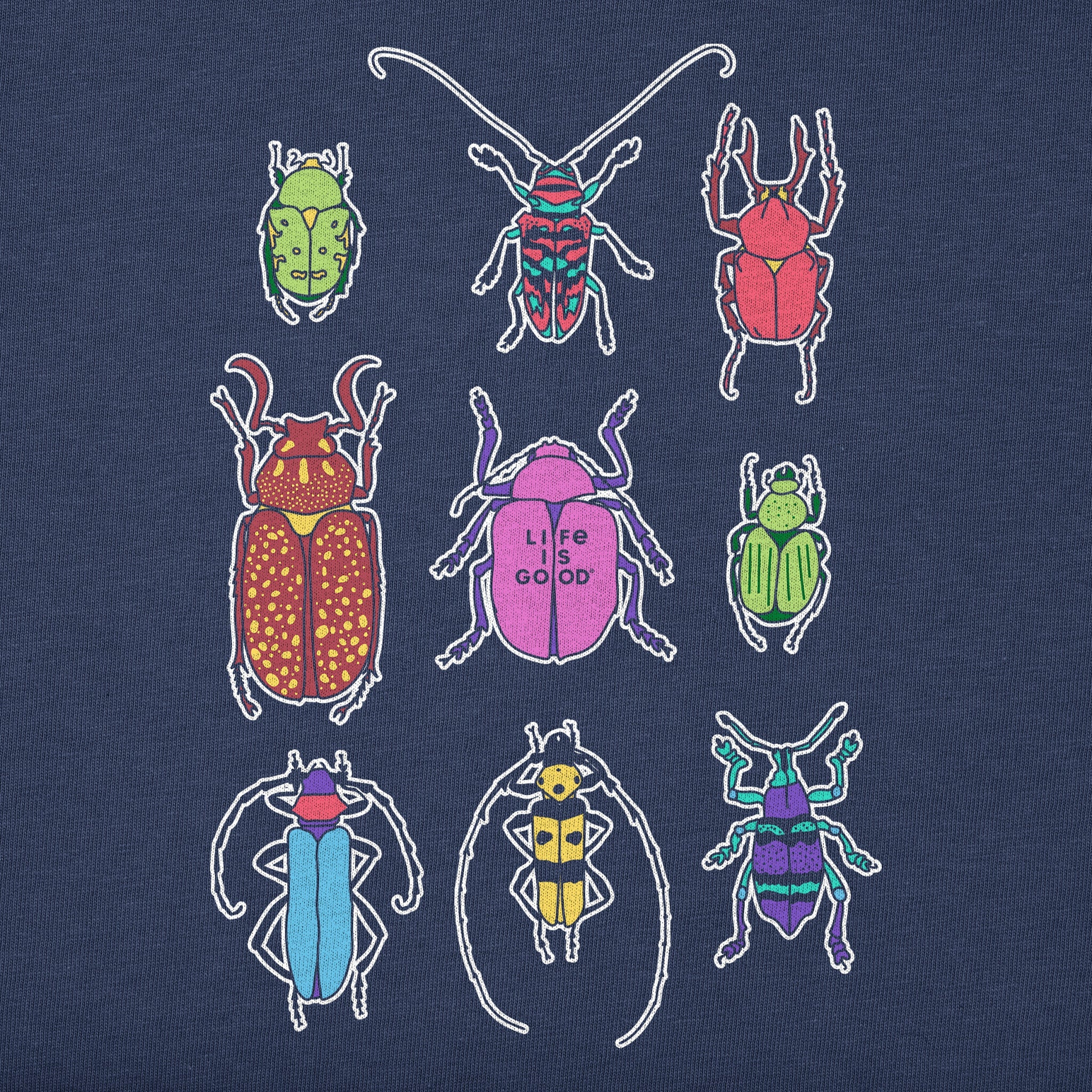 Toddler Cool Bug Grid Short Sleeve Crusher Tee
