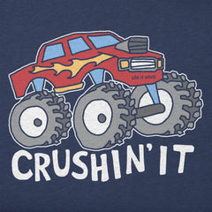Toddler Crushin It Truck Short Sleeve Crusher Tee