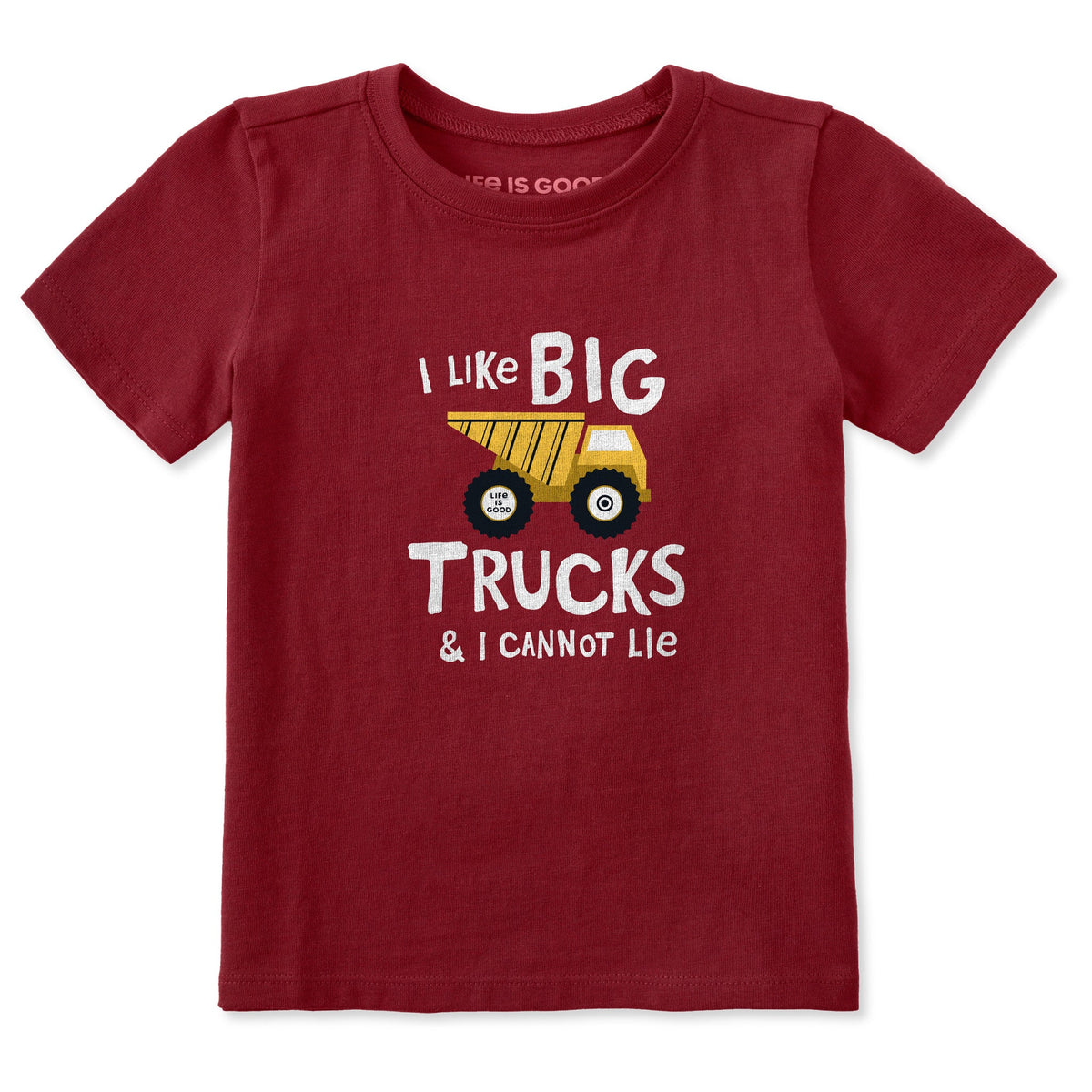 Toddler I Like Big Trucks Short Sleeve Crusher Tee