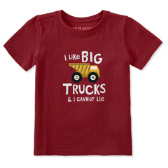 Toddler I Like Big Trucks Short Sleeve Crusher Tee