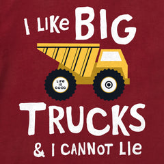 Toddler I Like Big Trucks Short Sleeve Crusher Tee