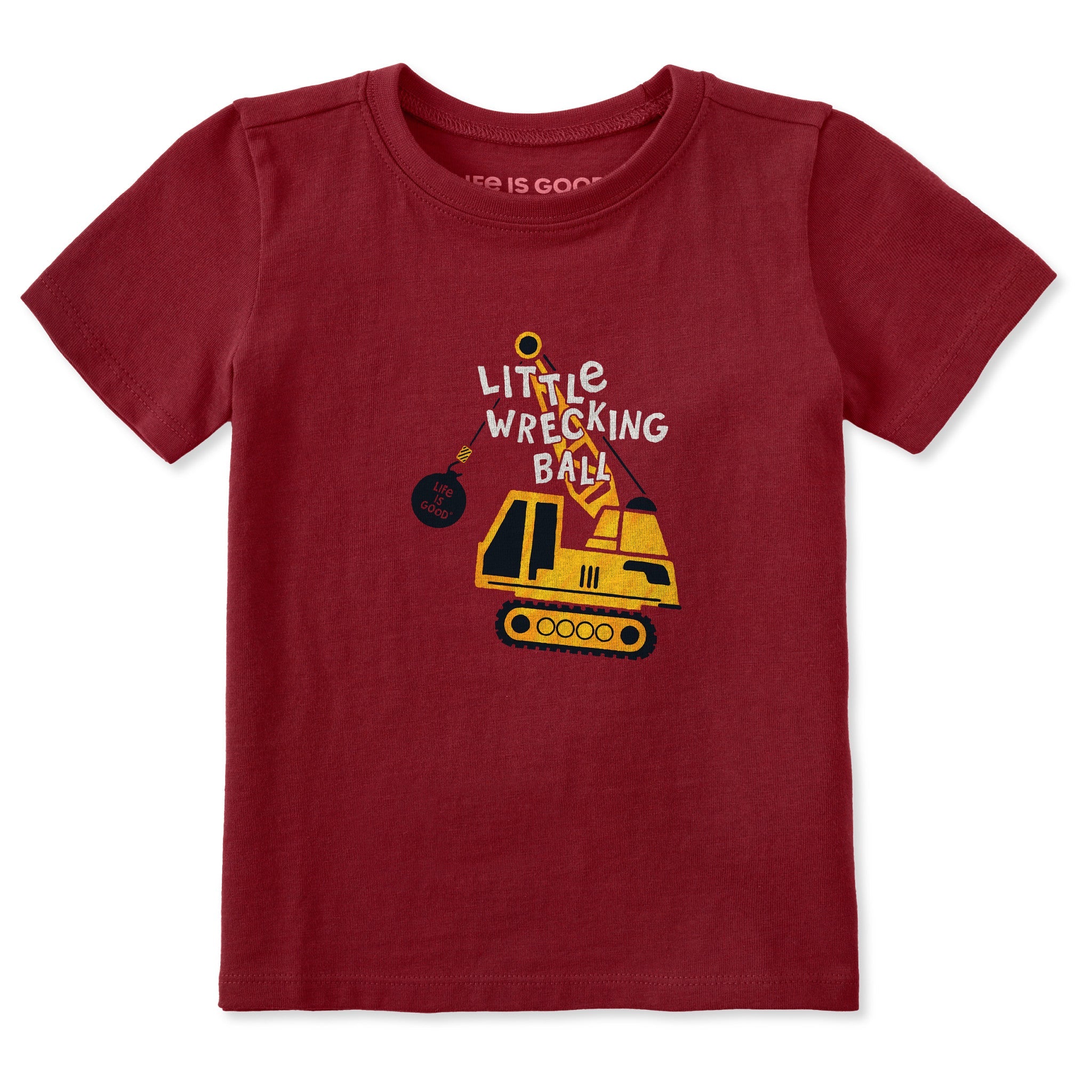 Toddler Little Wrecking Ball Short Sleeve Crusher Tee