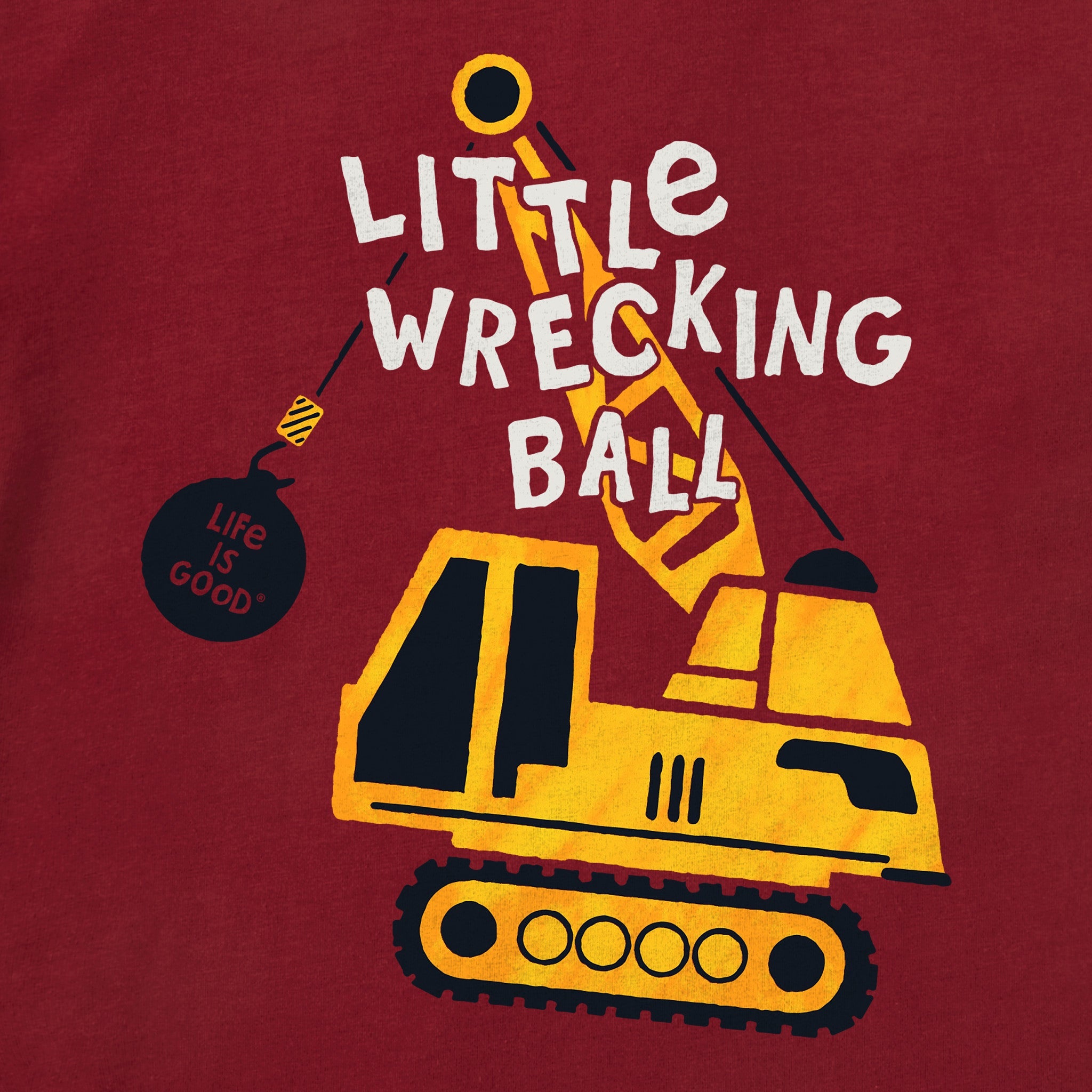 Toddler Little Wrecking Ball Short Sleeve Crusher Tee
