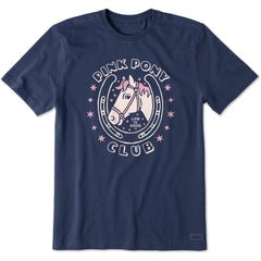 Men's Pink Pony Club Short Sleeve Crusher Tee