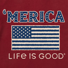 Men's Merica Flag Short Sleeve Crusher Tee