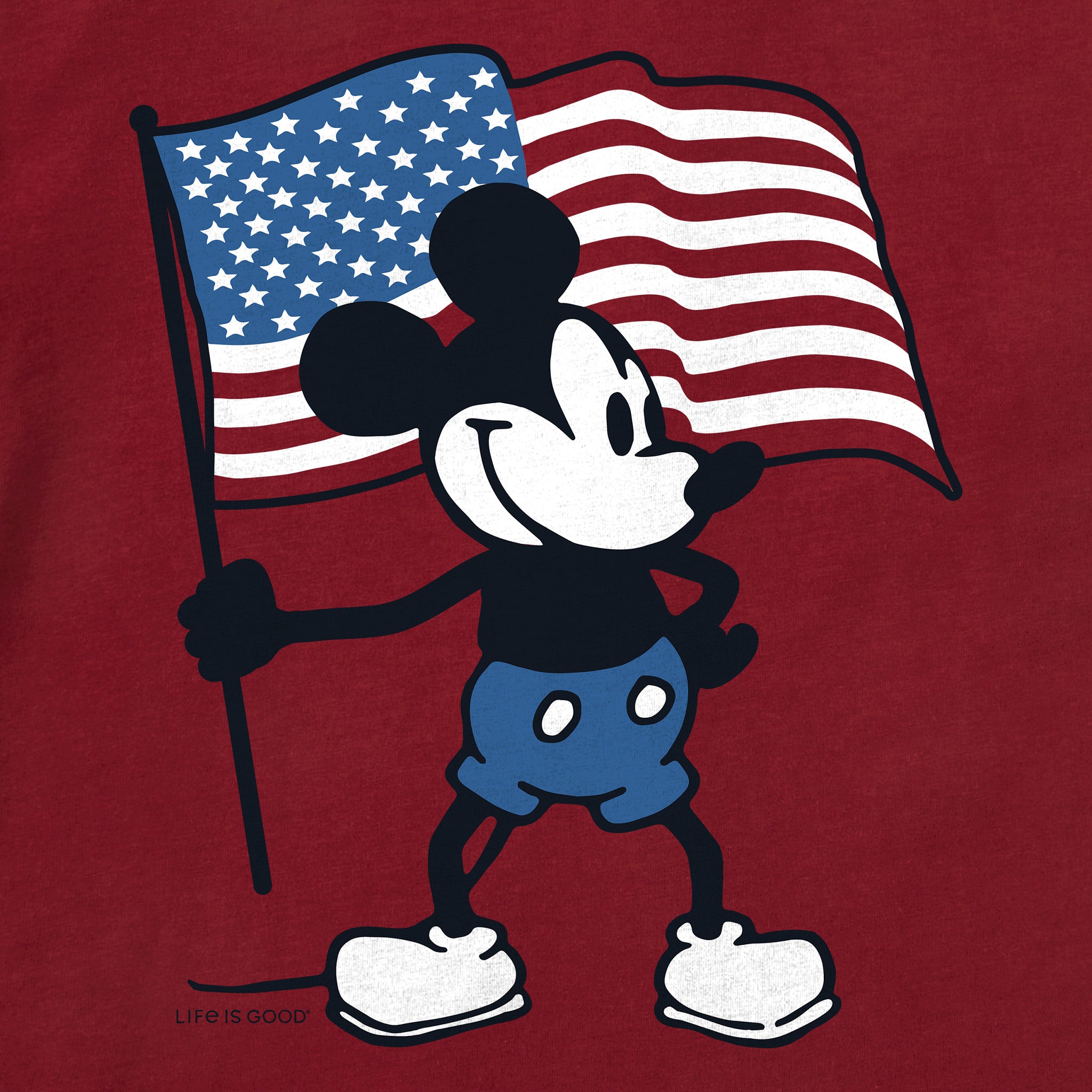 Women's Americana Steamboat Willie Short Sleeve Tee