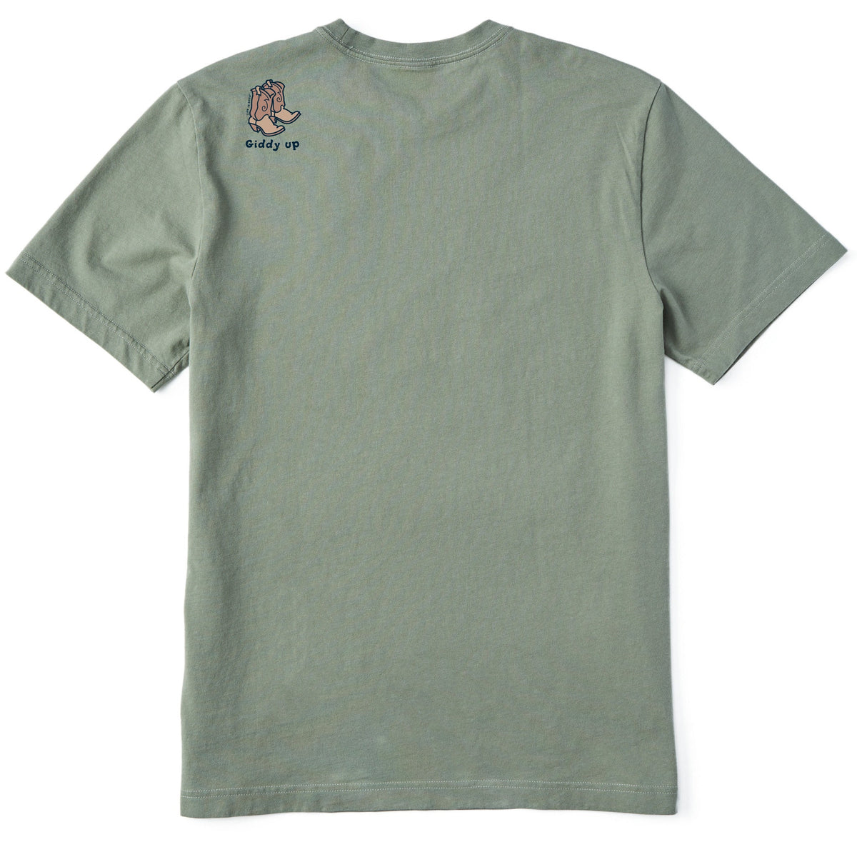 Men's Giddy Up Little Boots Short Sleeve Crusher Tee