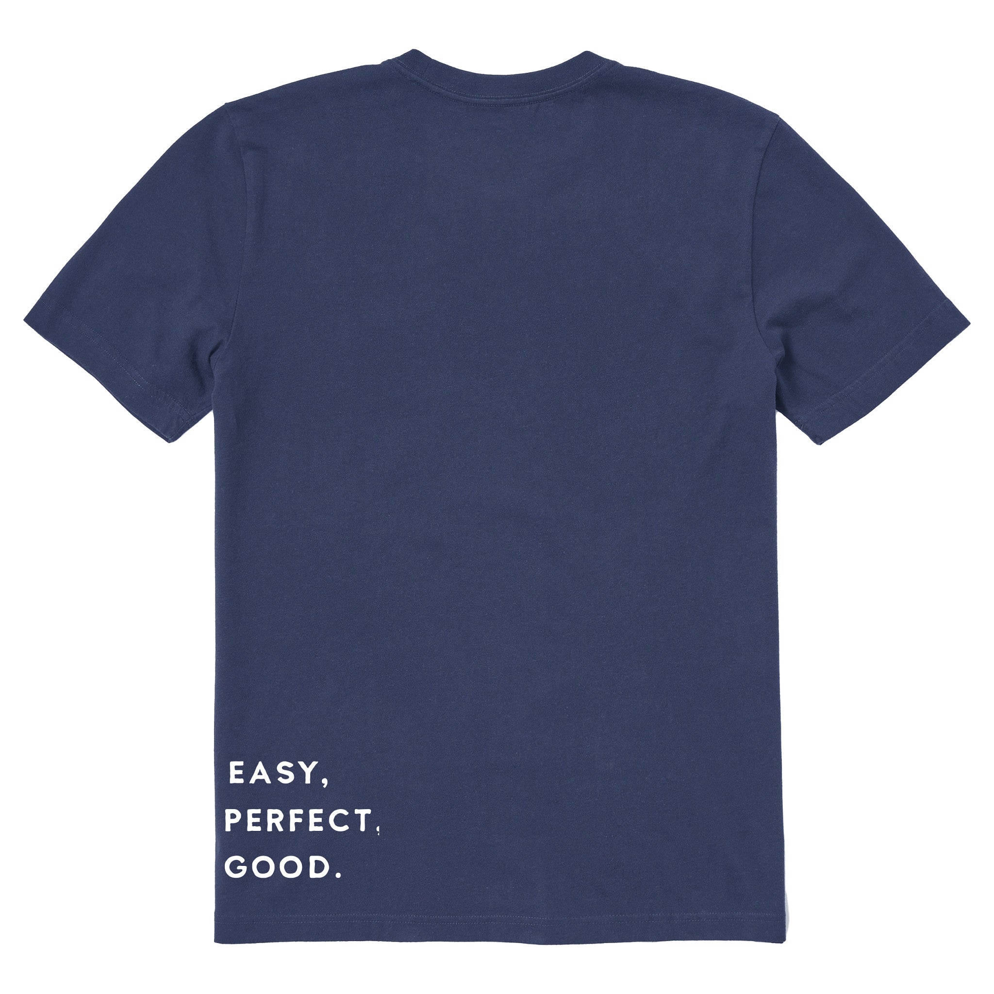 Men's Life Isn't Easy Message Short Sleeve Crusher Tee
