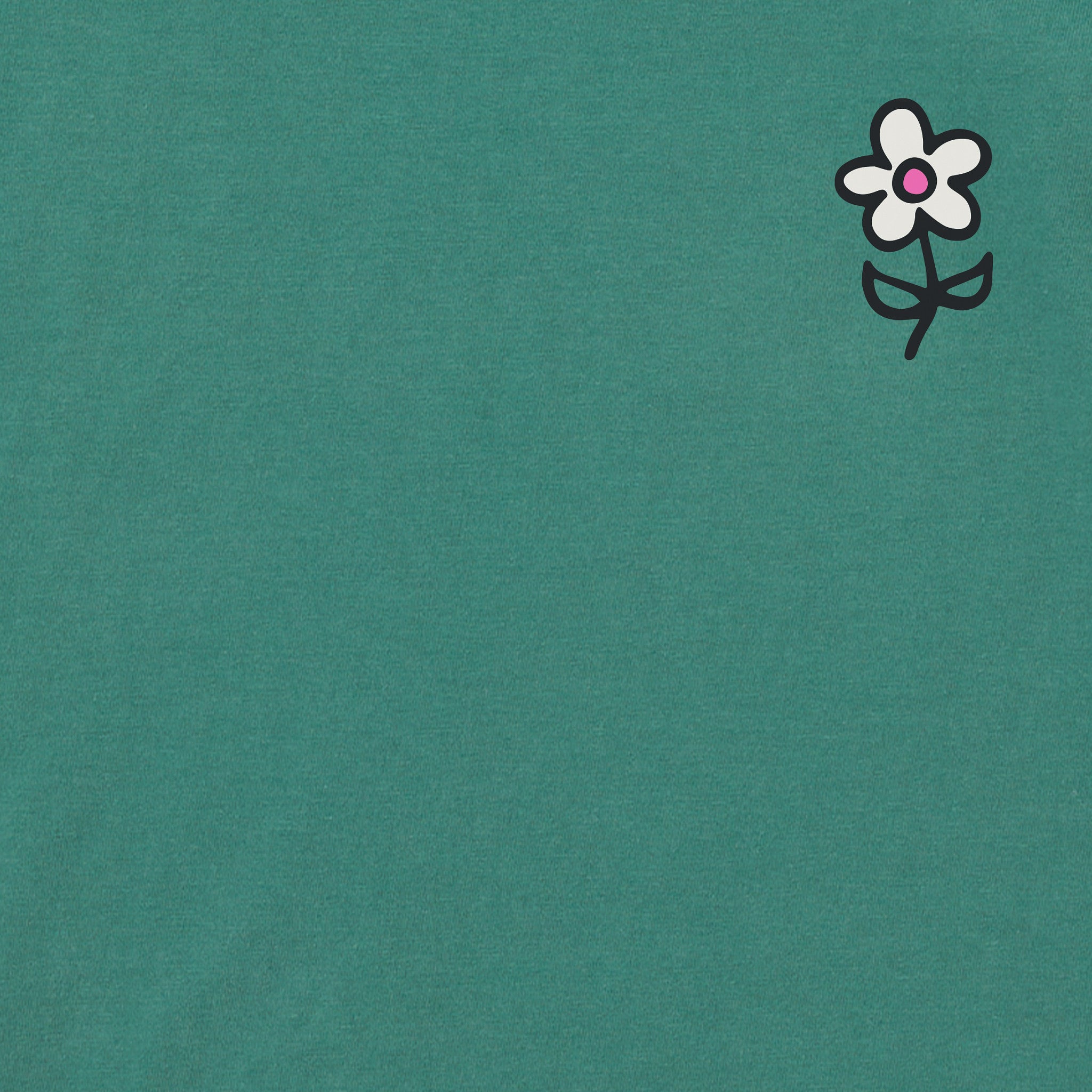 Women's Keep It Simple Little Flower Short Sleeve Crusher Boxy Tee