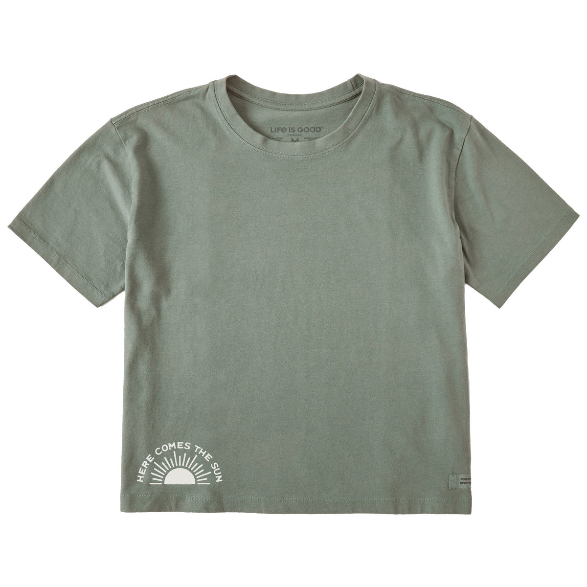 Women's Here Comes the Sunrise Short Sleeve Crusher Boxy Tee