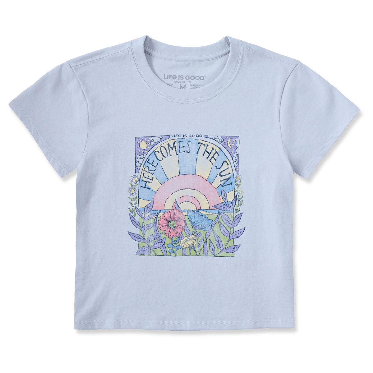 Women's Here Comes The Sun Hippie Crusher-LITE Shrunken Tee