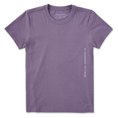 Women's Kindness is Free Message Short Sleeve Crusher Tee