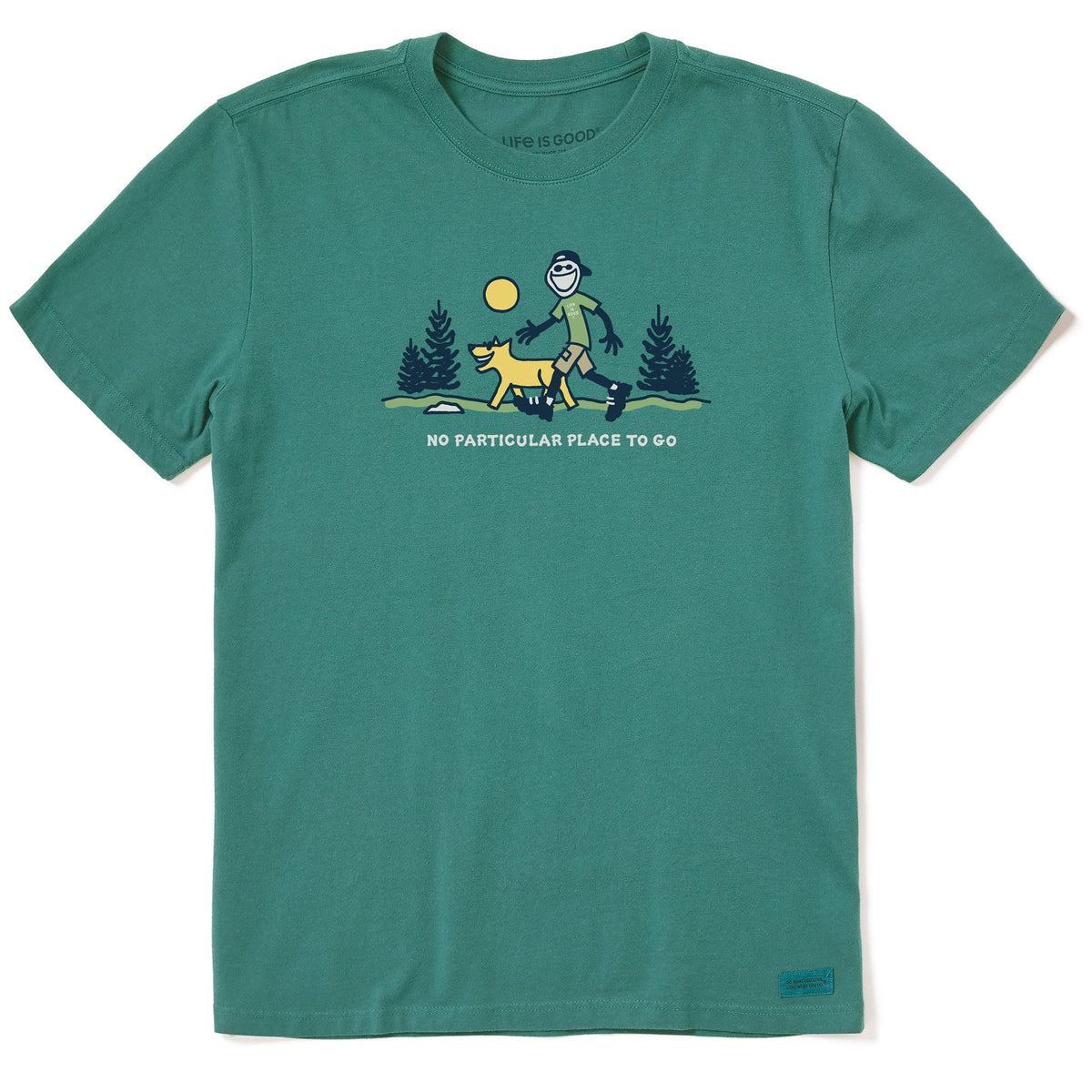 Men's No Particular Place To Go Short Sleeve Crusher Tee