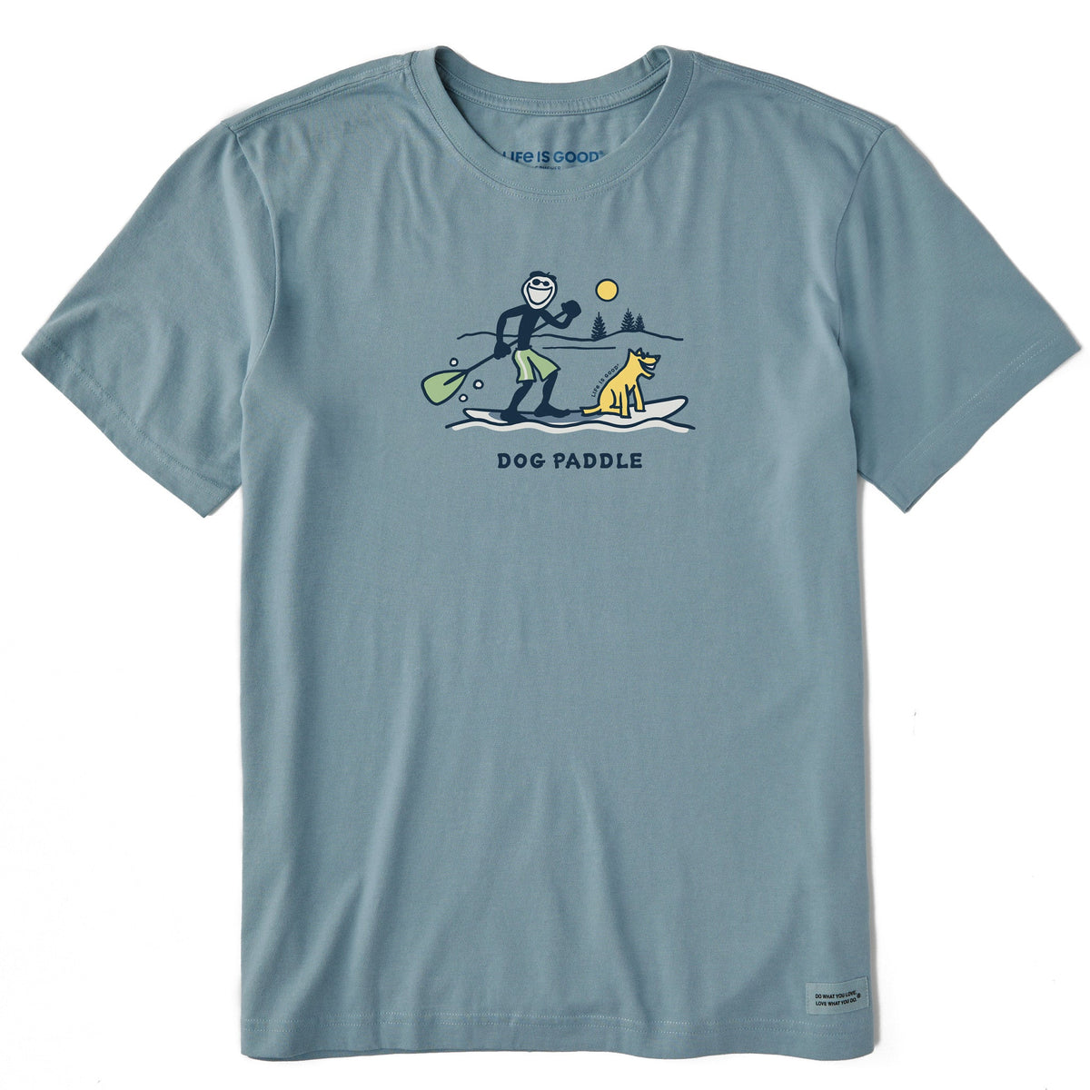 Men's Stand Up Dog Paddle Short Sleeve Crusher Tee