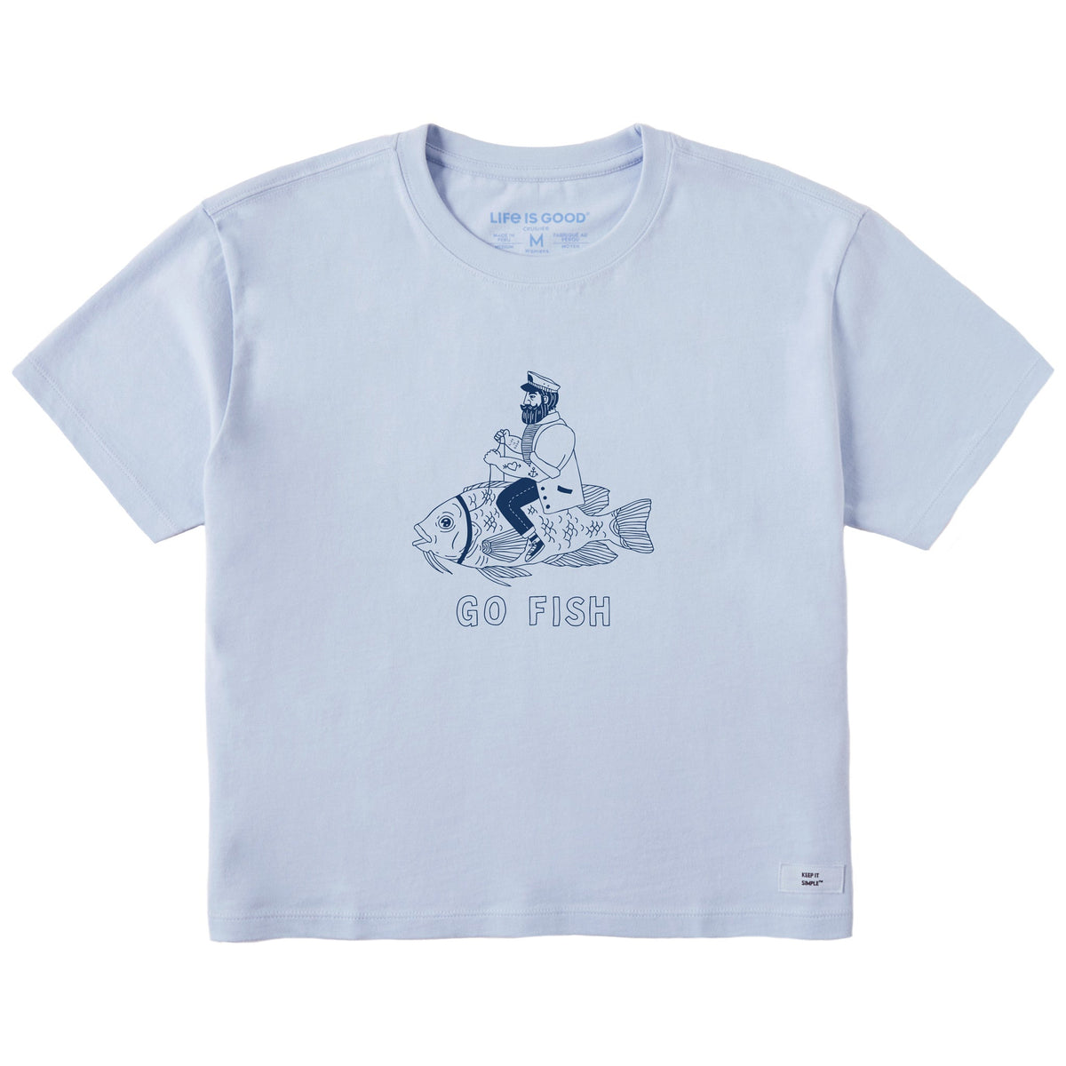 Women's Go Fish Short Sleeve Crusher Boxy Tee