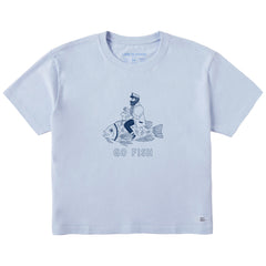 Women's Go Fish Short Sleeve Crusher Boxy Tee