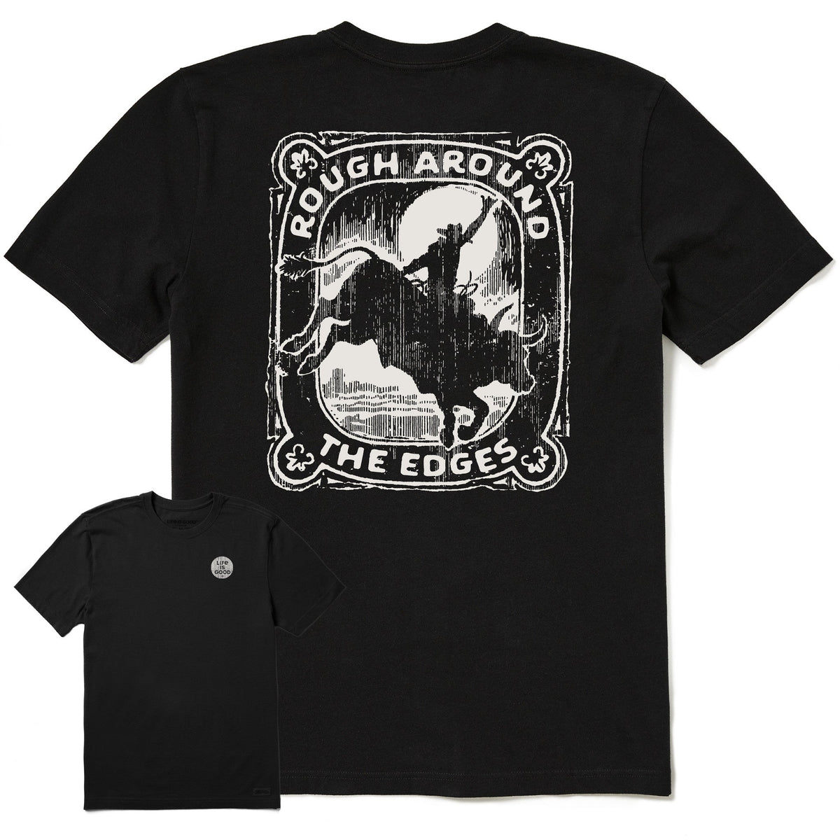 Men's Rough Around The Edges Short Sleeve Crusher-LITE Slim Fit Tee