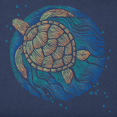 Men's Sea Turtle Swim Short Sleeve Crusher Tee