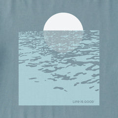 Men's Sunrise Over Waves Short Sleeve Crusher Tee