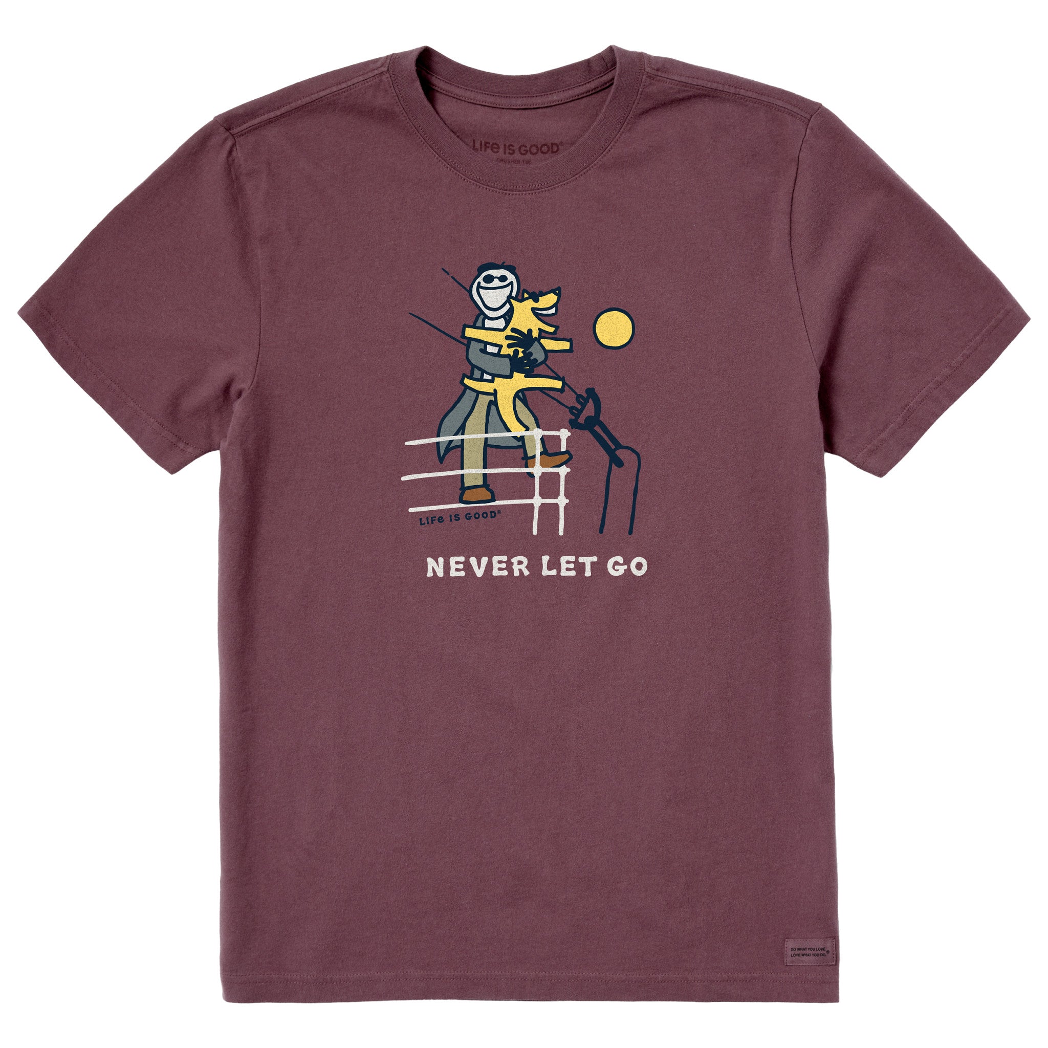Men's Never Let Go Jake Short Sleeve Crusher Tee