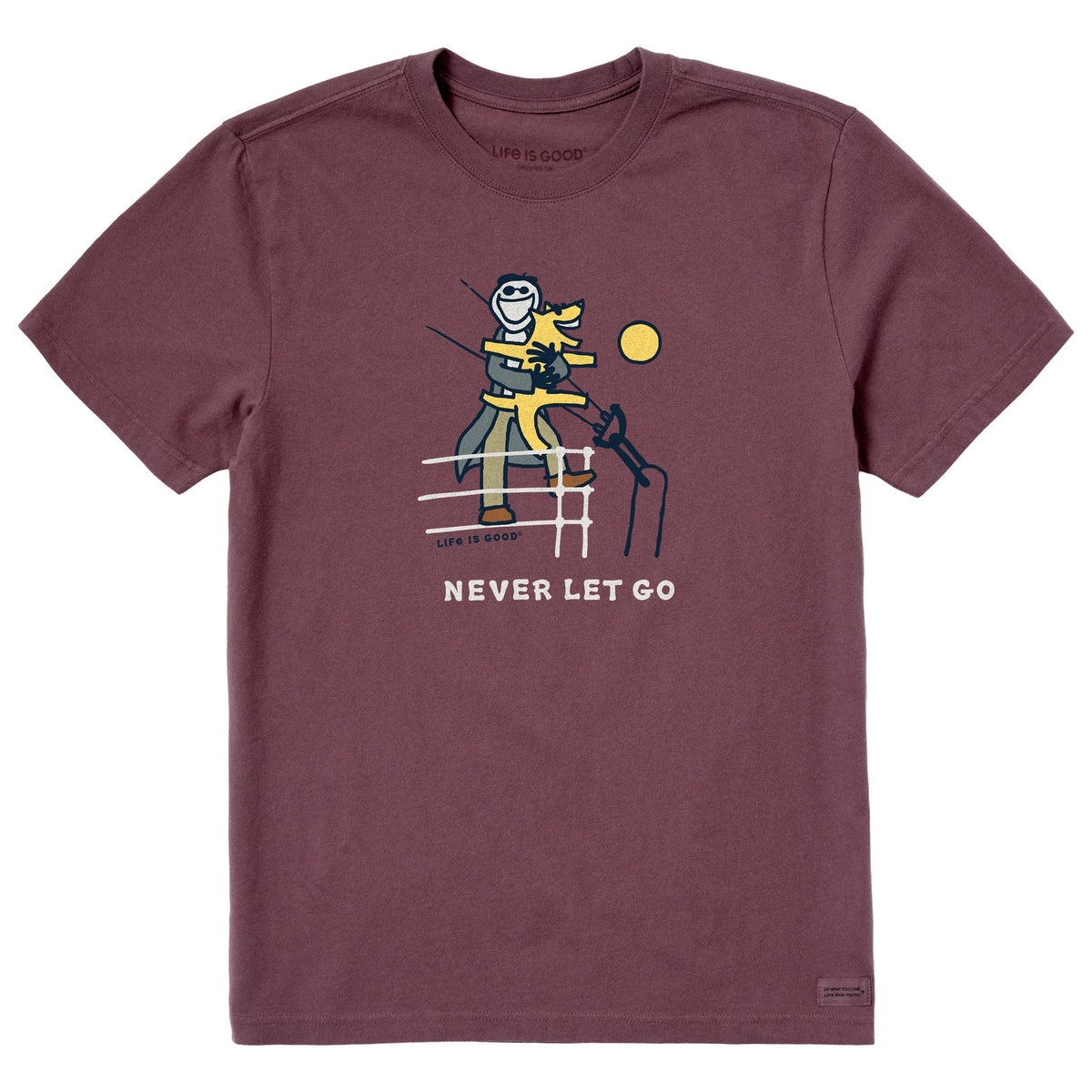 Men's Never Let Go Jake Short Sleeve Crusher Tee
