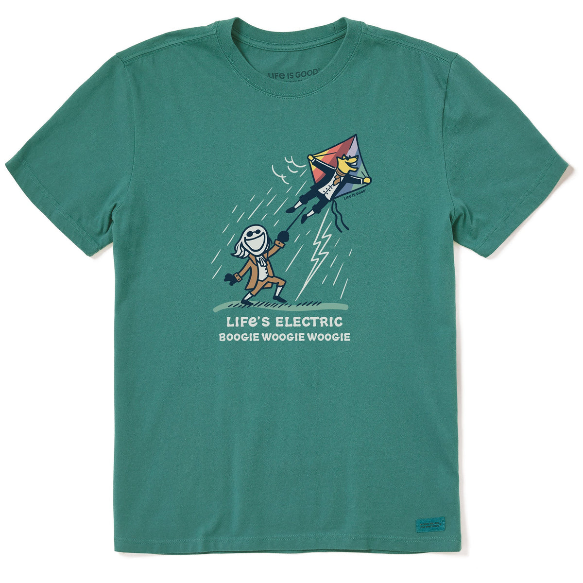 Men's Life is Electric Short Sleeve Crusher Tee