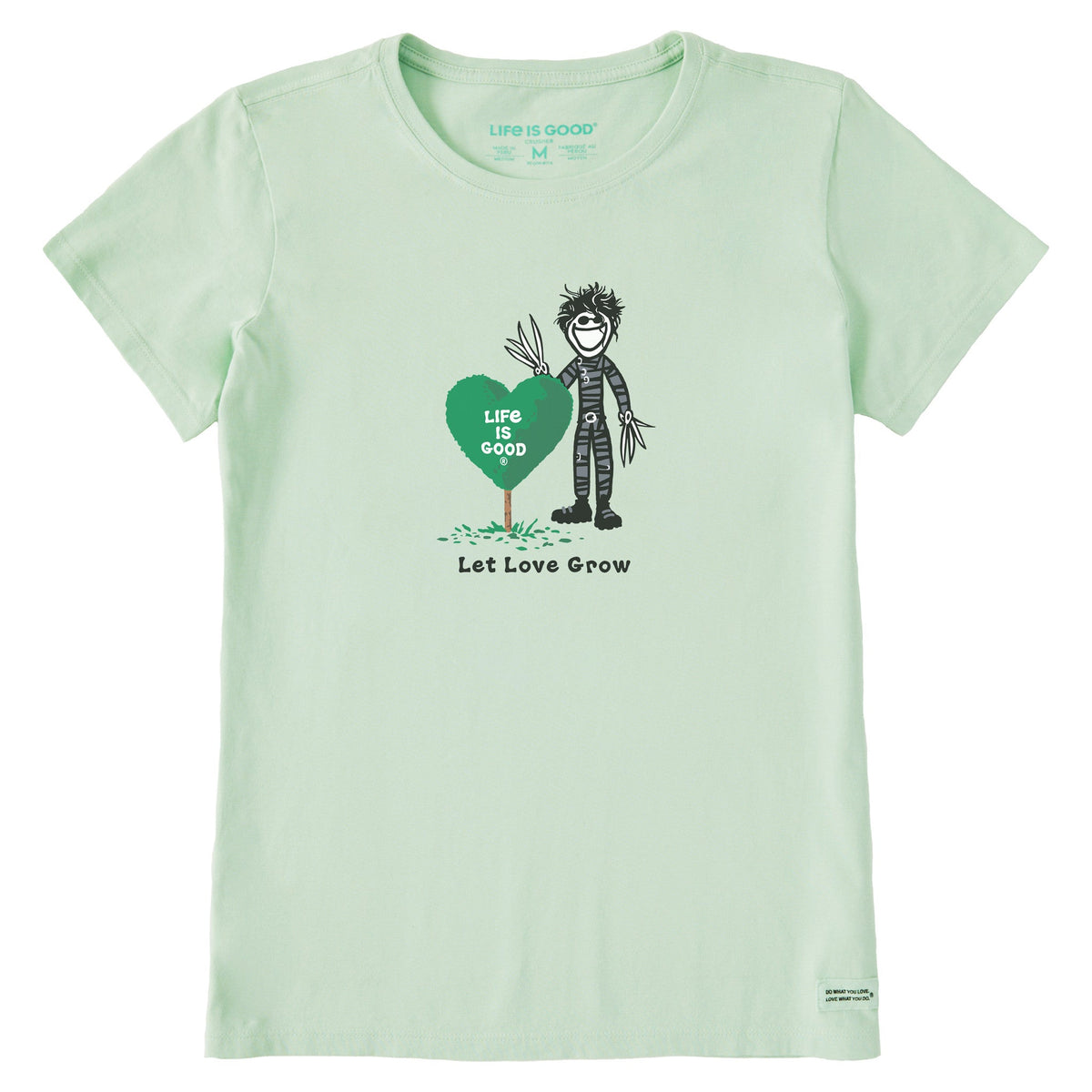 Women's Let Love Grow Scissor Jake Short Sleeve Crusher Tee