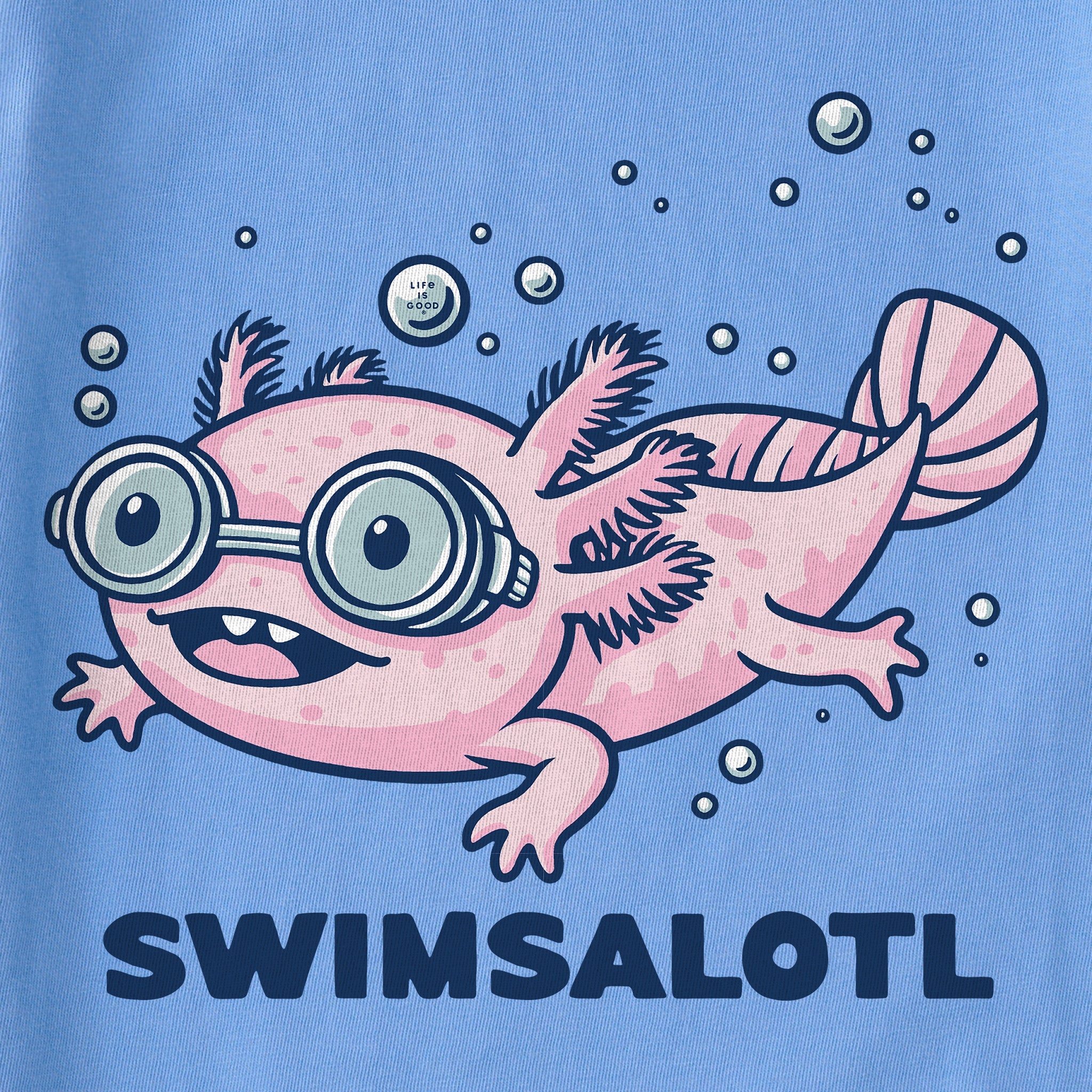 Kids Swimsalotl Short Sleeve Crusher Tee
