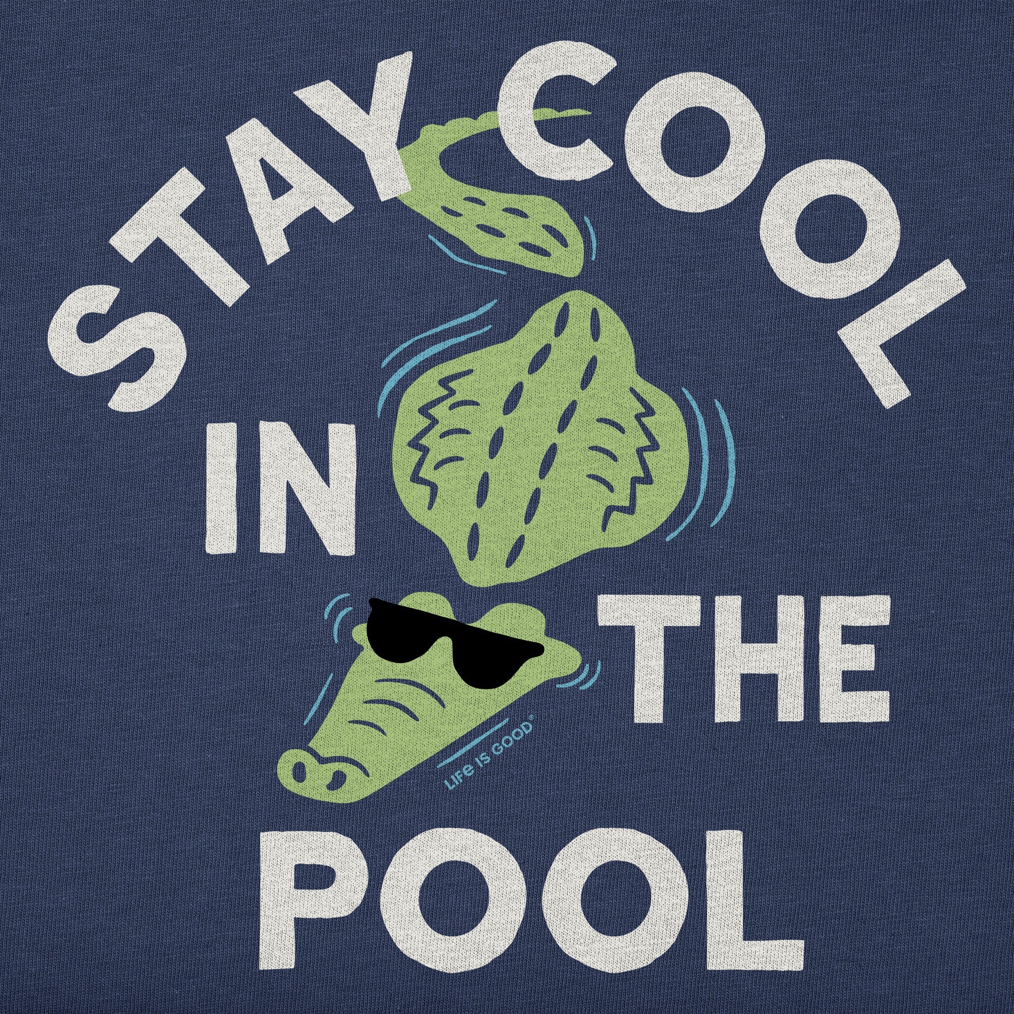 Kids Stay Cool in the Pool Short Sleeve Crusher Tee
