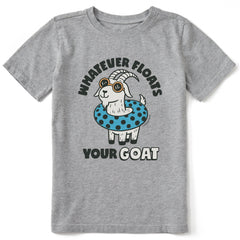 Kids Whatever Floats Your Goat Short Sleeve Crusher Tee