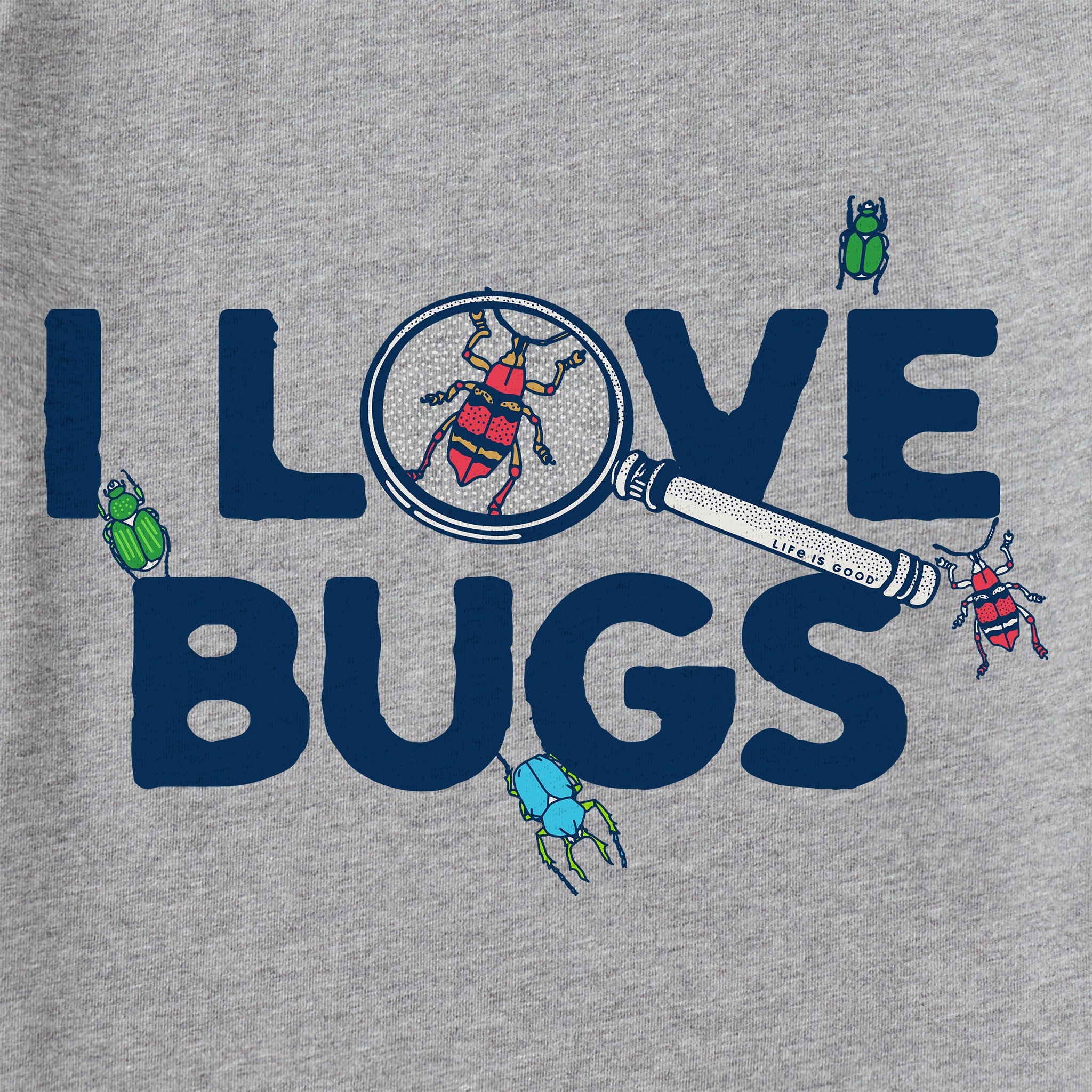 Kids I Love Bugs Short Sleeve Crusher Tee