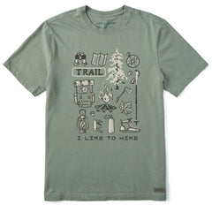 Men's I Like to Hike Short Sleeve Crusher Tee