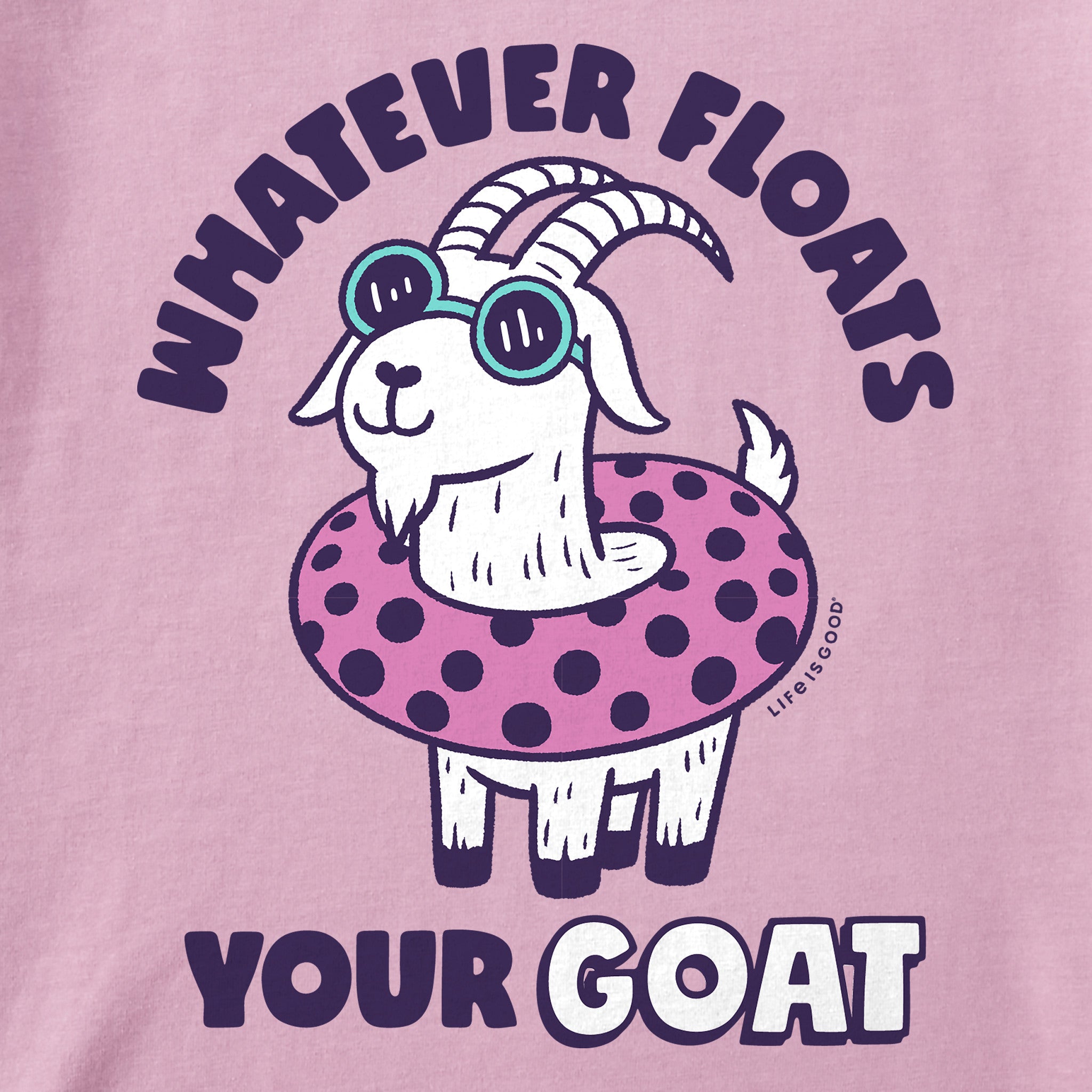 Toddler Whatever Floats Your Goat Short Sleeve Crusher Tee