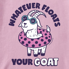 Toddler Whatever Floats Your Goat Short Sleeve Crusher Tee