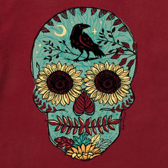 Men's Sunflower Skull Short Sleeve Crusher Tee