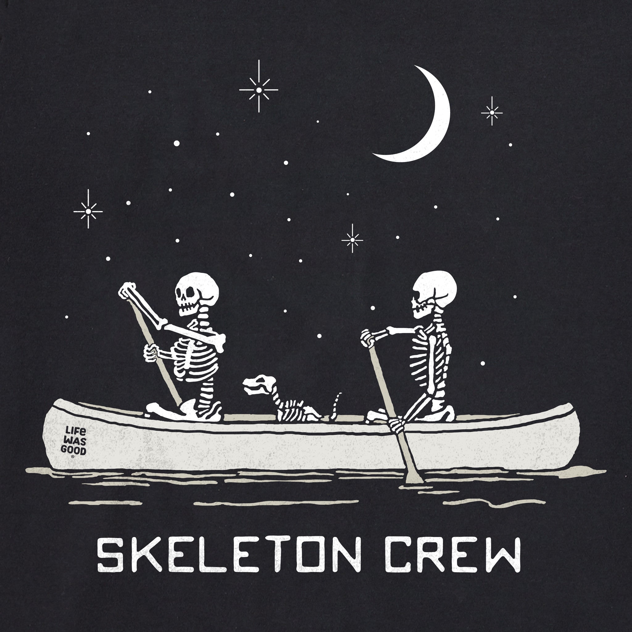 Men's Skeleton Crew Long Sleeve Crusher Tee