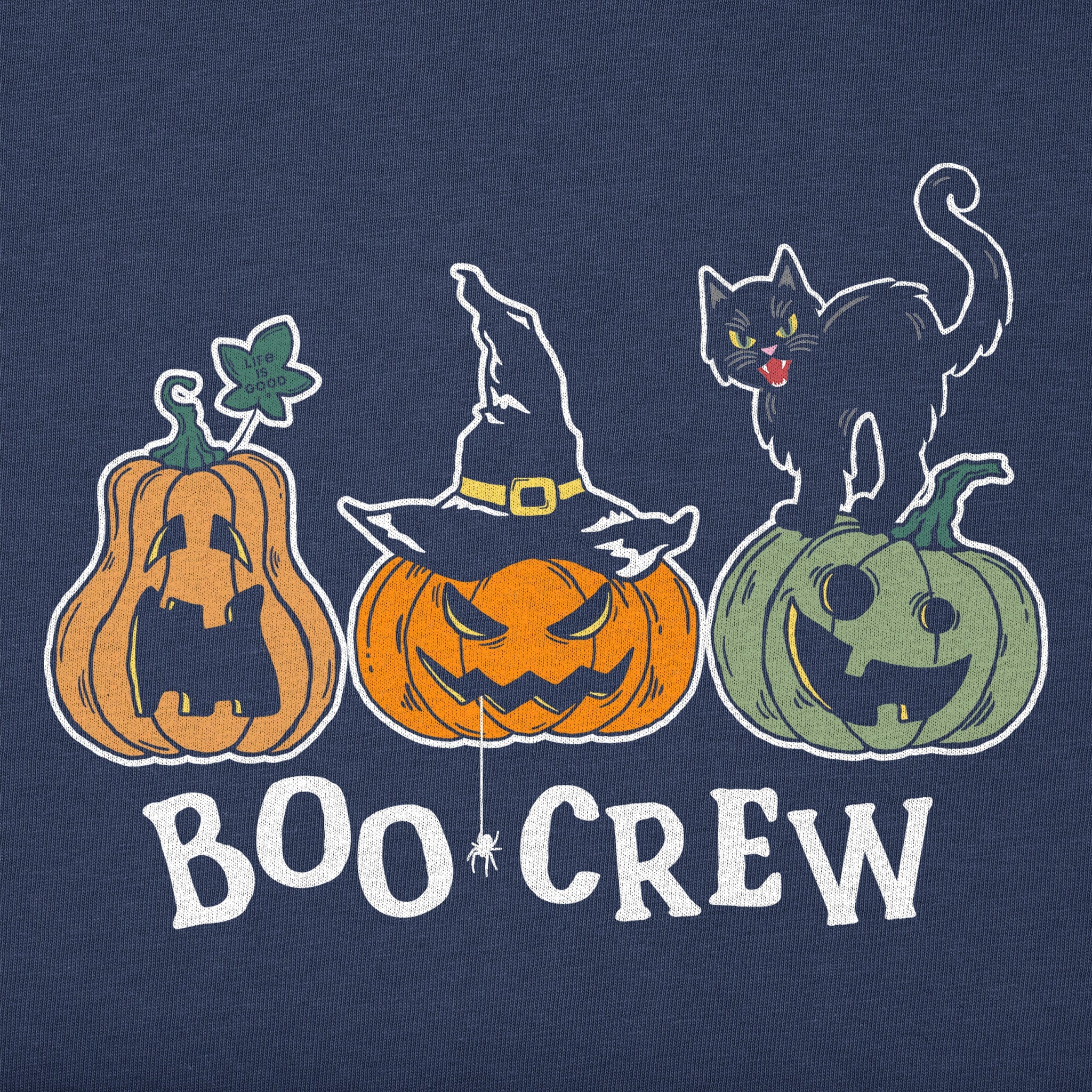 Pumpkins Boo Crew Short Sleeve Toddler Crusher Tee