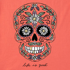 Women's Daisy Skull Short Sleeve Crusher Tee