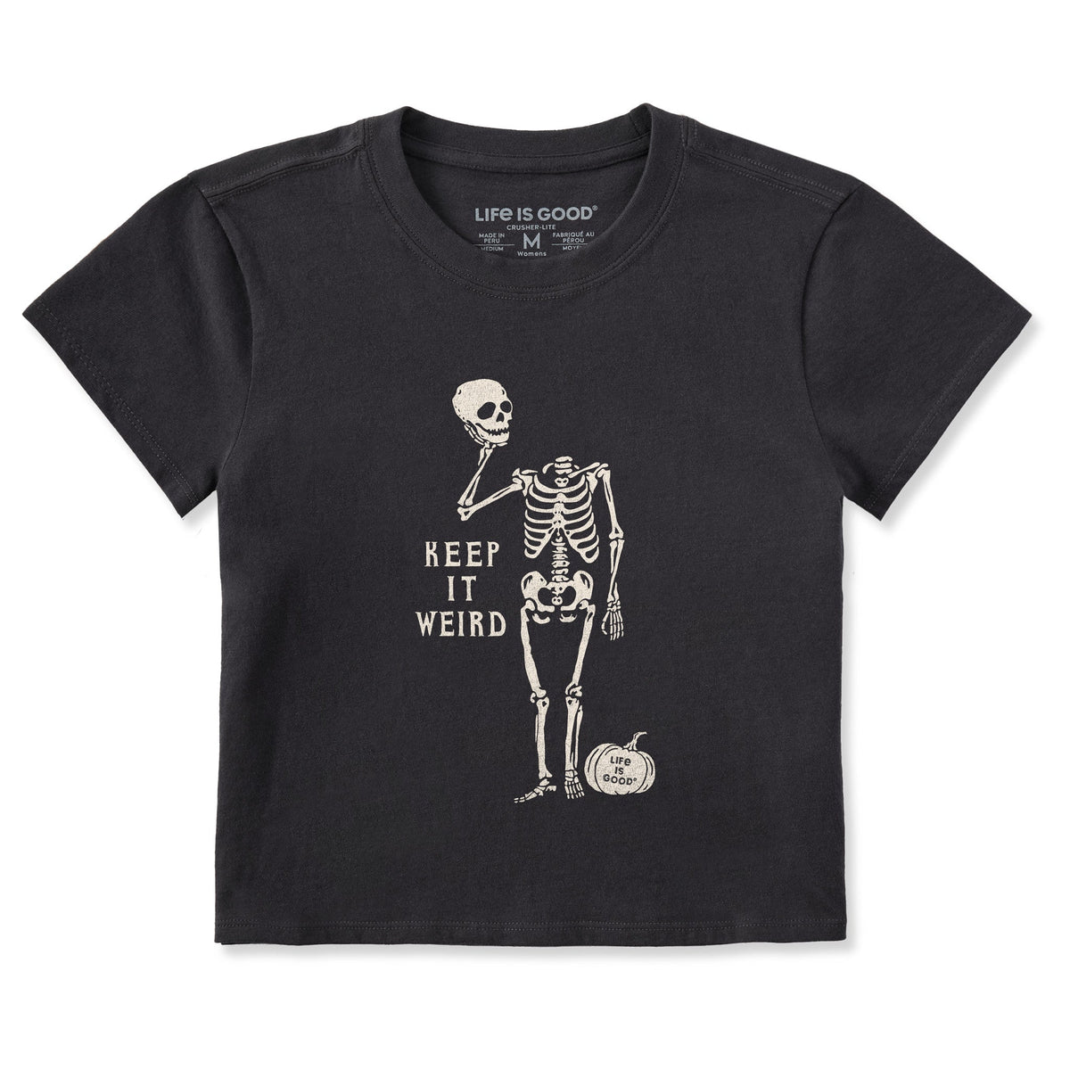Women's Keep it Weird Skeleton Crusher-LITE Shrunken Tee