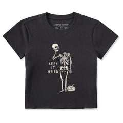 Women's Keep it Weird Skeleton Crusher-LITE Shrunken Tee