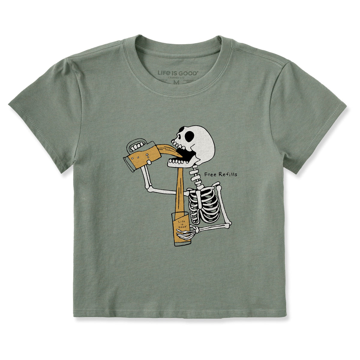 Women's Free Refills Skeleton Crusher-LITE Shrunken Tee