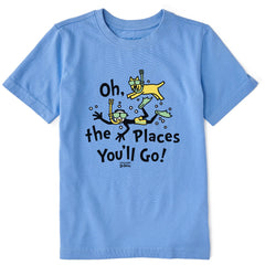 Kids Oh the Places You'll Go Scuba Short Sleeve Crusher Tee