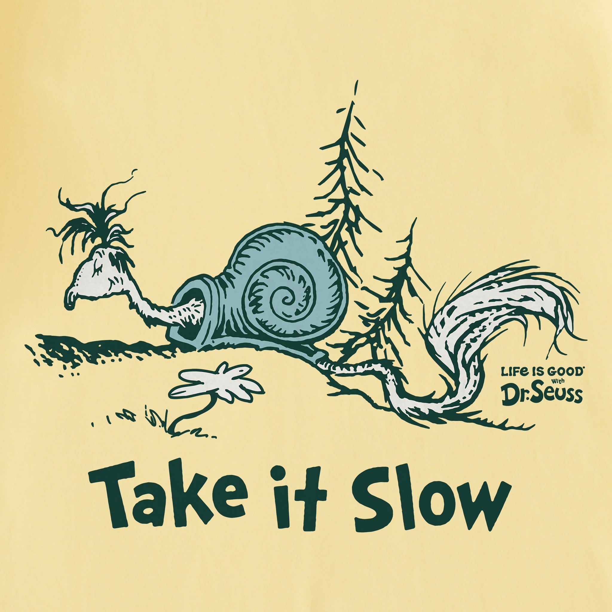 Kids Dr. Seuss Take It Slow Short Sleeve Crusher Tee